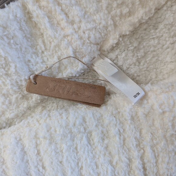 NWT Skims Women's Cozy Knit Teddy Wide Leg Lounge Pants Bone White 2X/3X - Picture 7 of 10